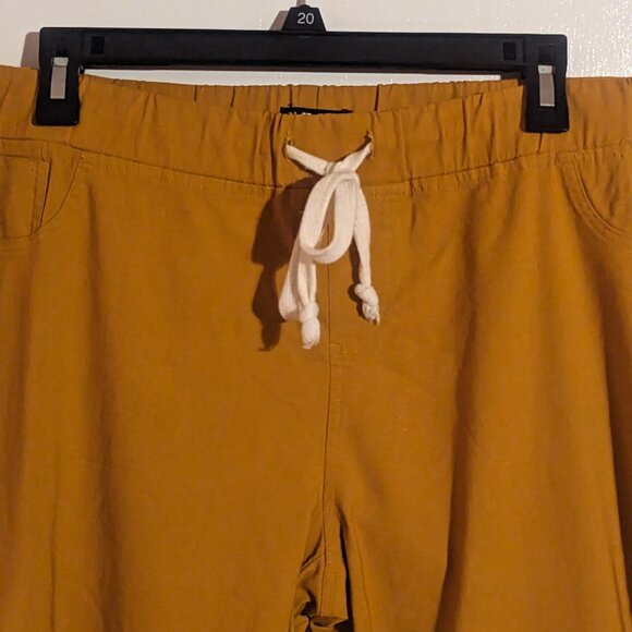 3X Straight Leg Drawstring Casual Pants - Picture 2 of 5